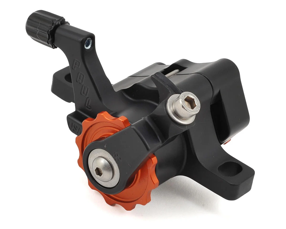 Paul Components Klamper Disc Brake Caliper (Black/Orange) (Mechanical) (Front or Rear) (Short Pull) (Post Mount)